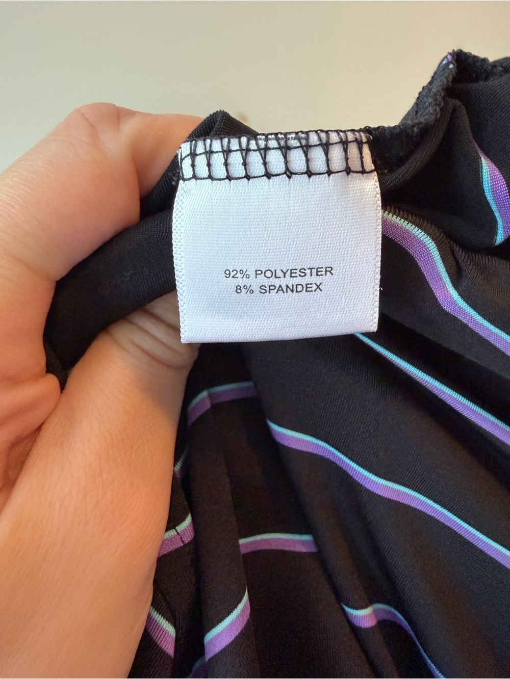 Peter Millar Summer Comfort Polo Black Purple Striped Golf Shirt | Men’s L - Picture 4 of 4
